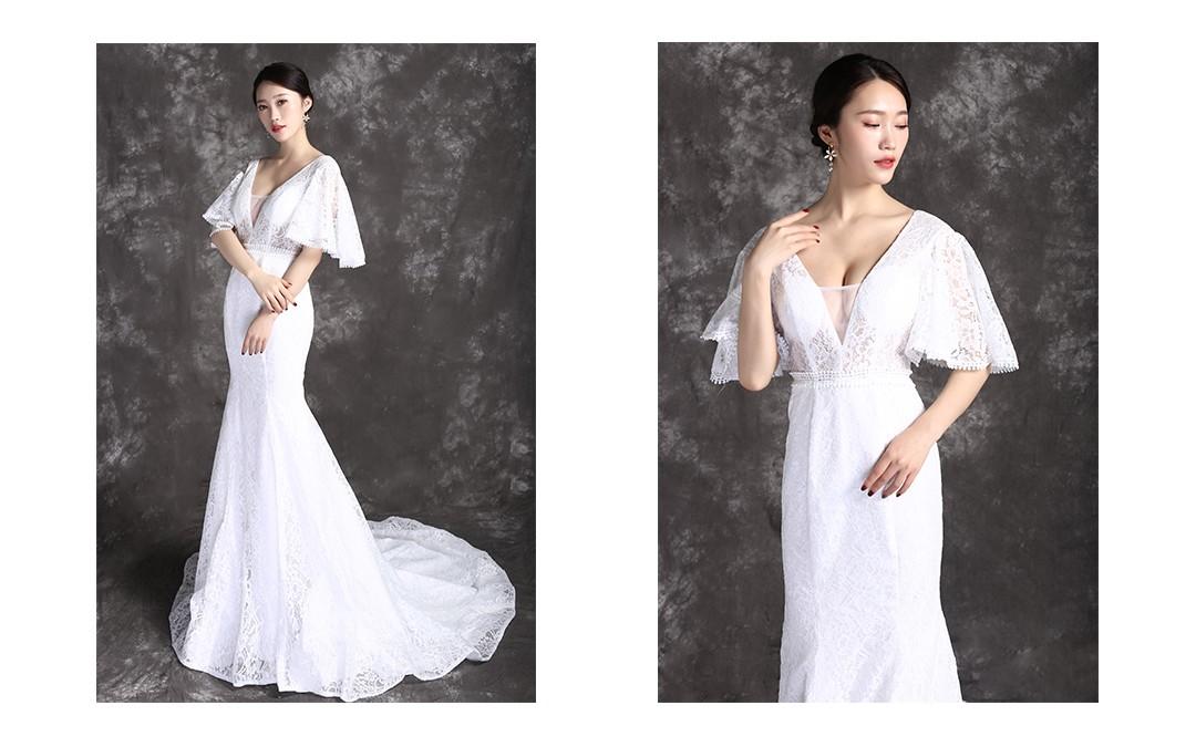 【超显身材的法国睫毛蕾丝鱼尾】