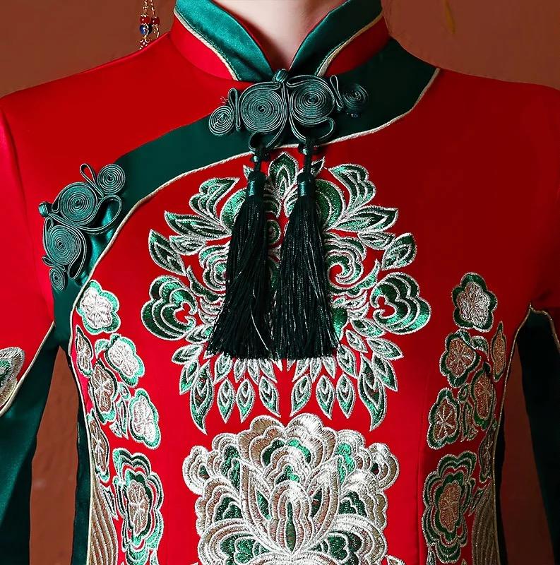 维诺婚纱【重手工精致系列】 中式嫁衣龙凤褂