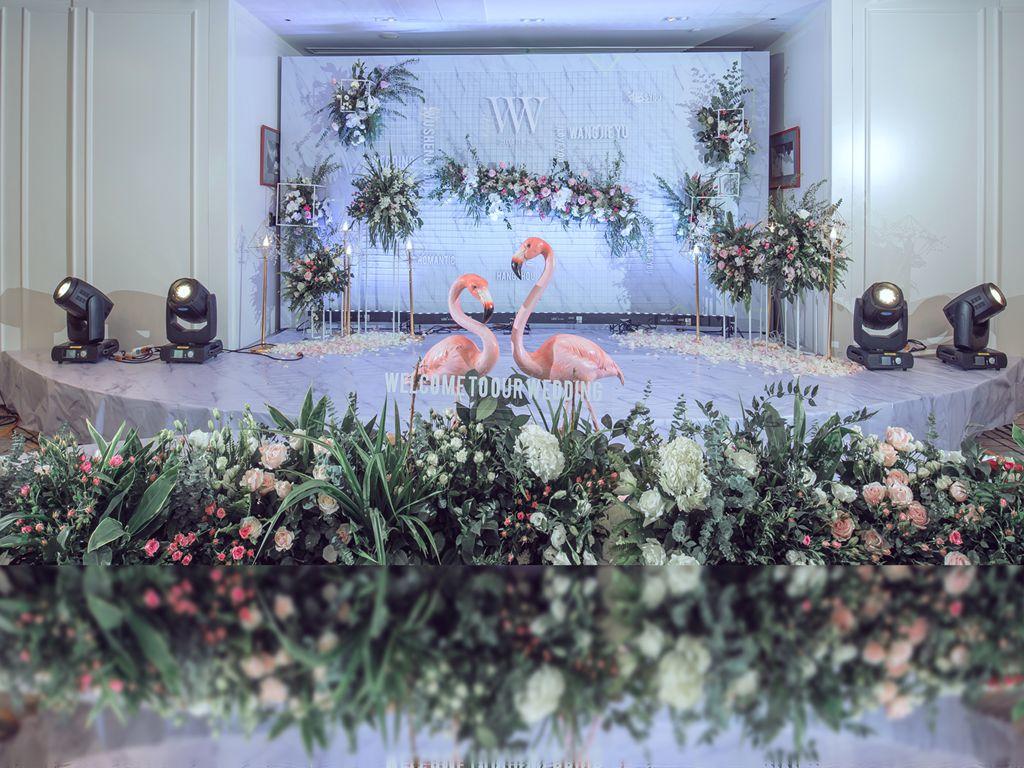 【索菲亚婚庆】简约北欧婚礼送婚服再送四大金刚