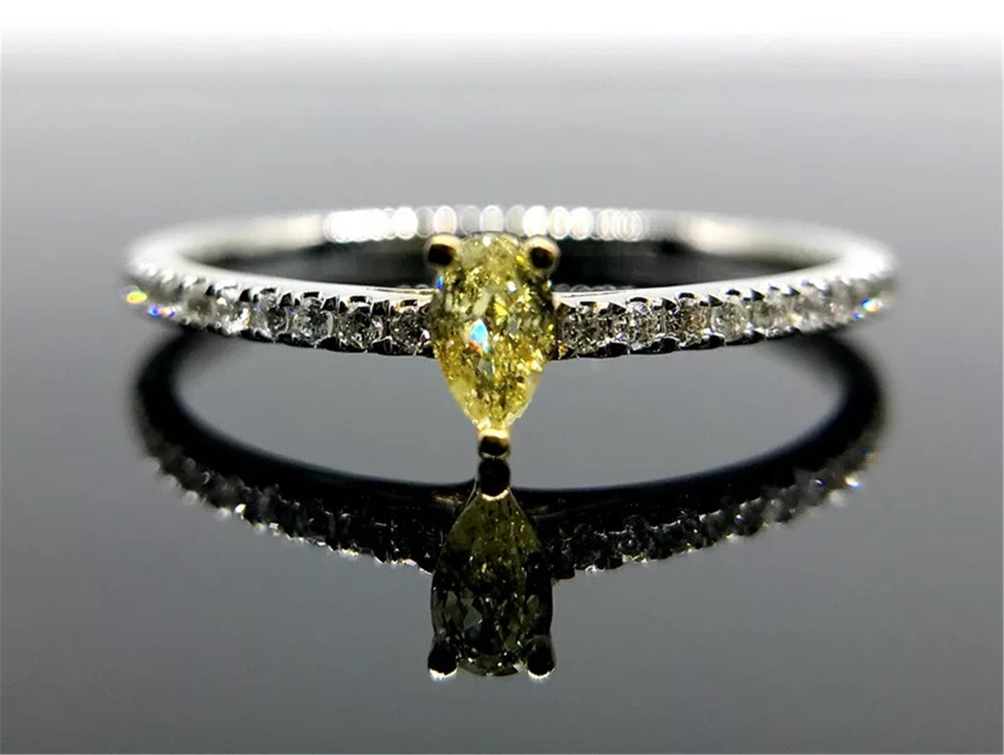 GS珠宝梨形黄钻 裸钻定制