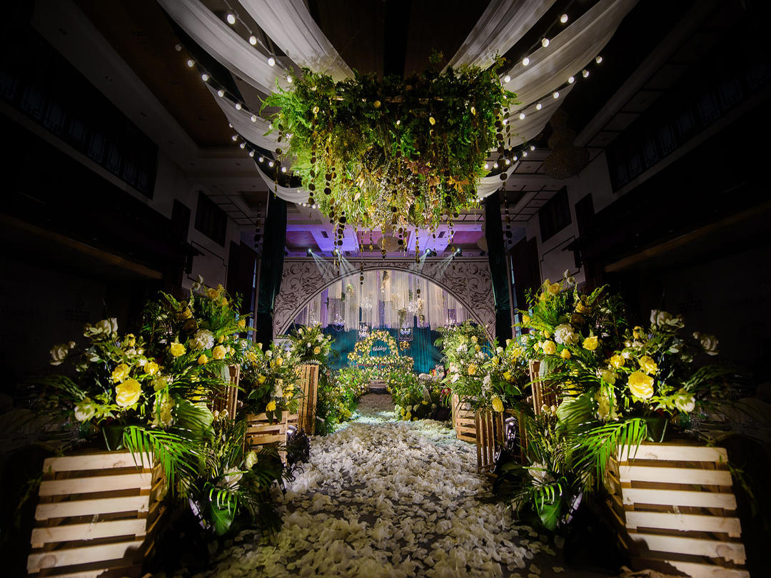 【拾光绿影】西式黄绿色森系大型主题婚礼