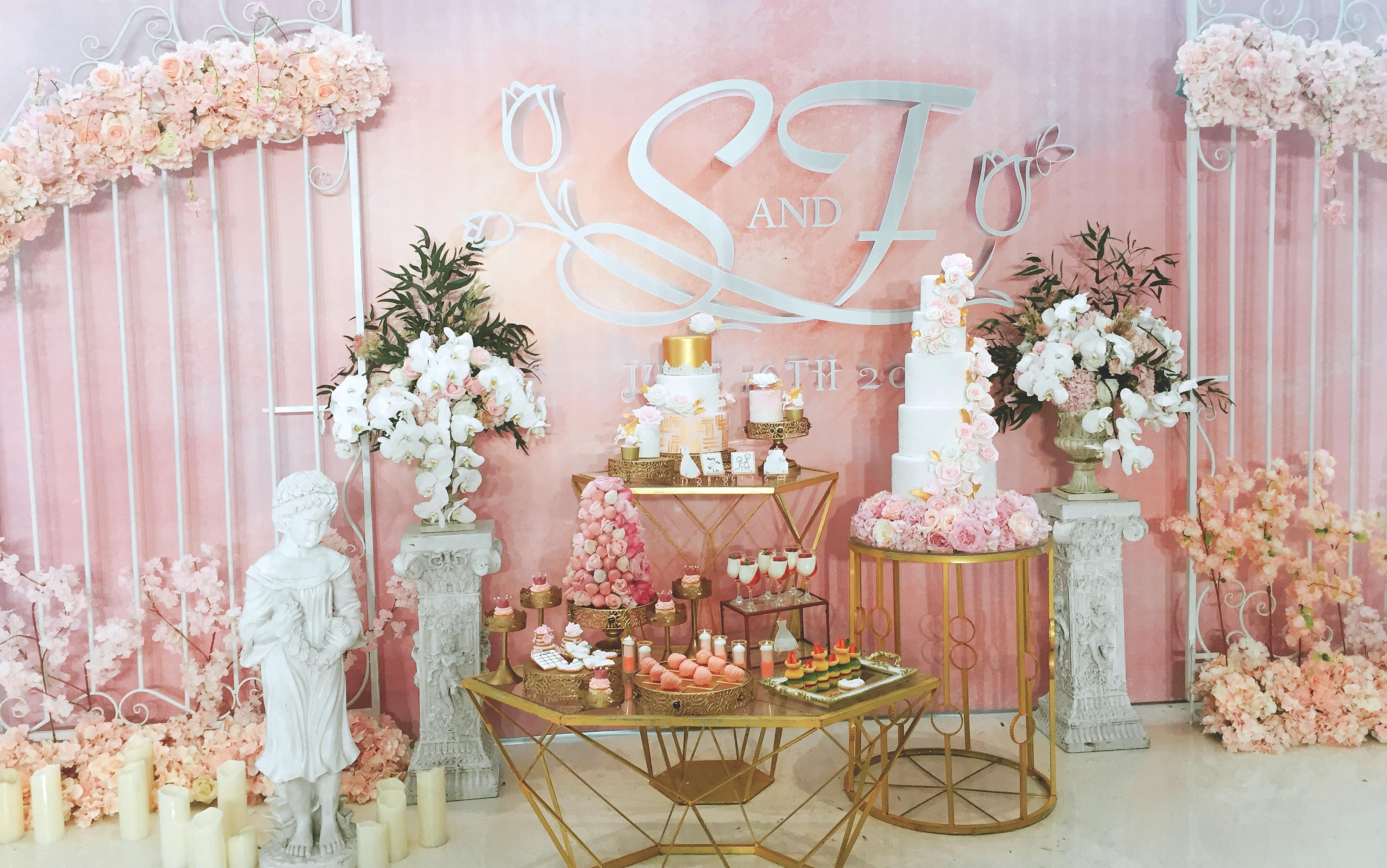 玛歌伍號-婚礼主题甜品台