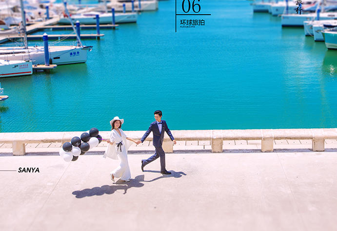 三亚丽江5A网红景区总监团队送特效国潮风游艇水下