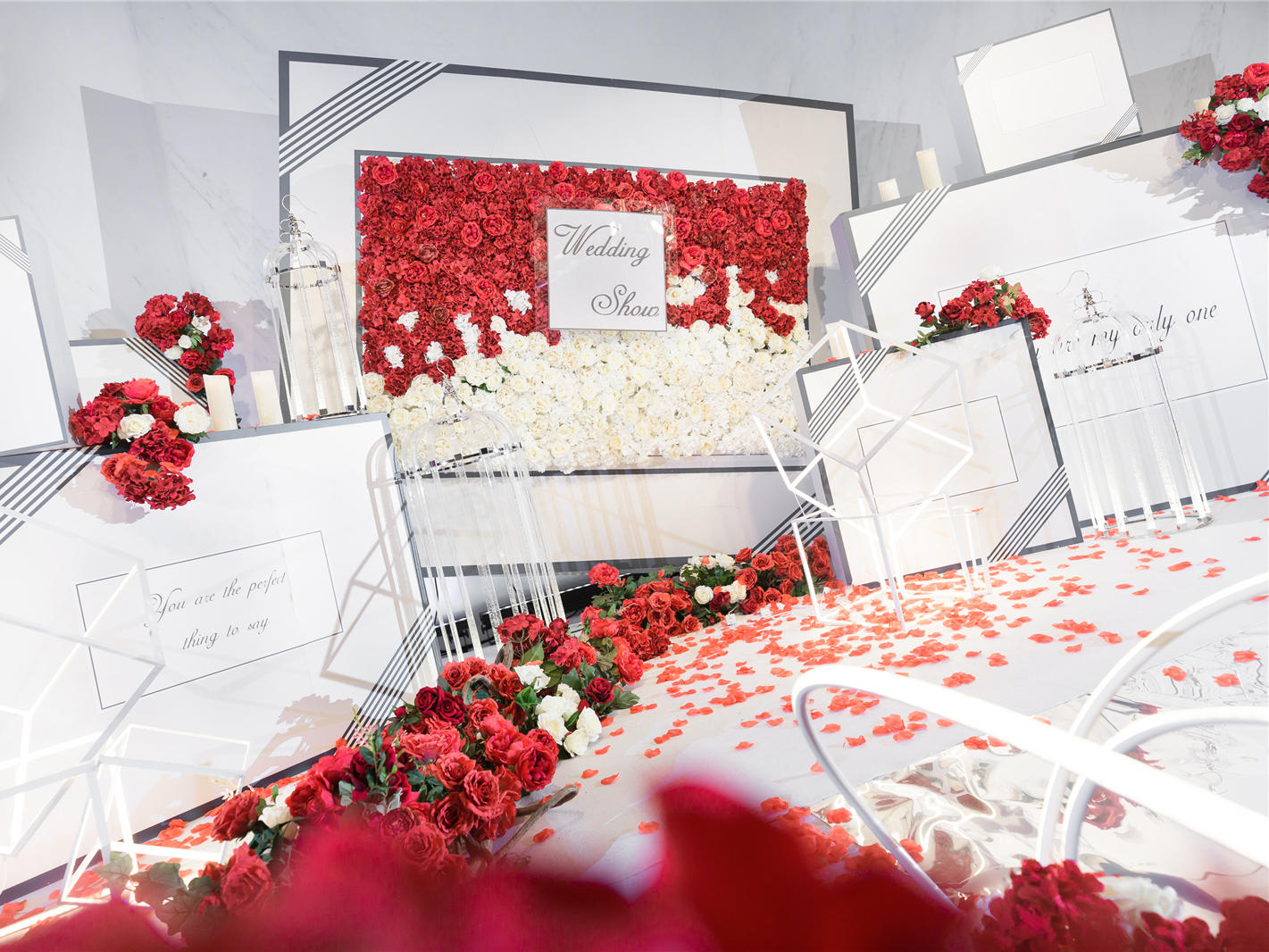 喜悠记丨简约现代时尚靓白系婚礼·永恒