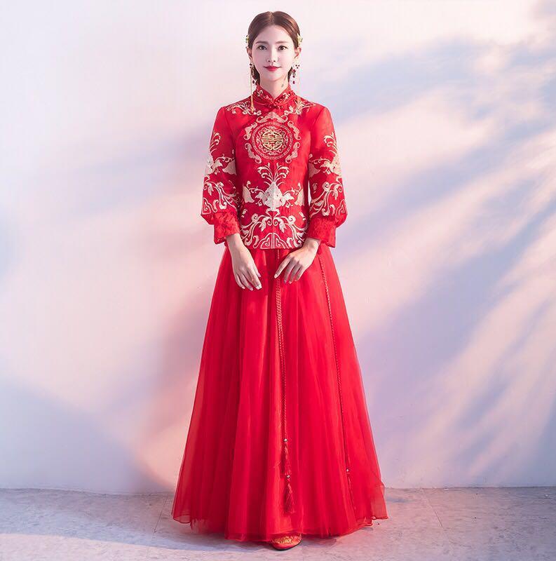【茜熙阁】完美婚纱系列五件套--赠送伴娘服