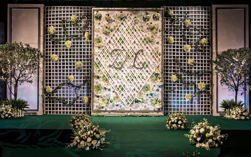黑金色天港酒店flower wedding花海阁