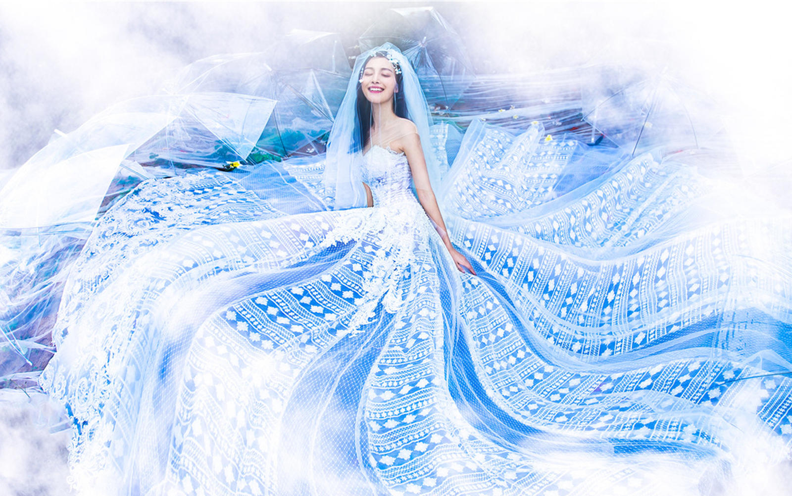 唯美韩式系列婚纱照 世界花卉大观园外景