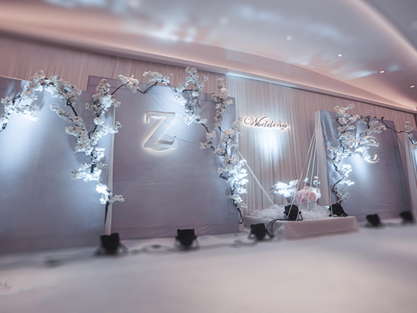 原野婚礼、小清新、白灰色（大理石系）