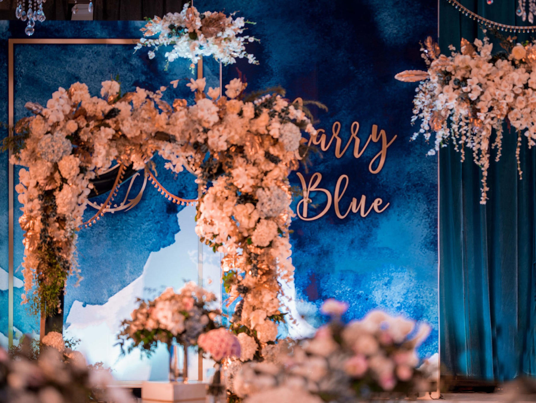 意芙婚礼—蓝色撞色油画套系