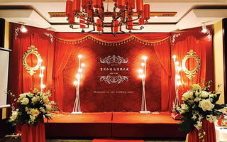 倩怡婚礼策划-中式复古红－《新锦江小厅》