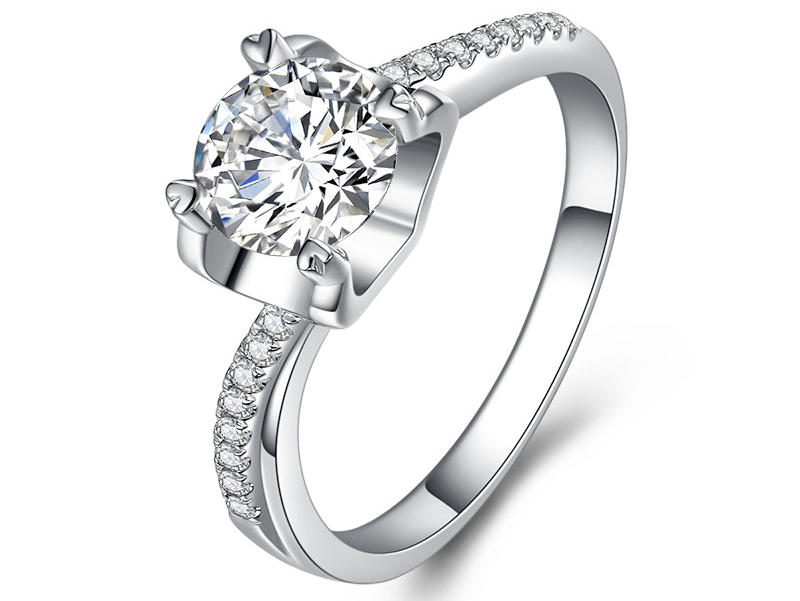 特际定制结婚钻石钻戒女婚戒30分定制款-永垂