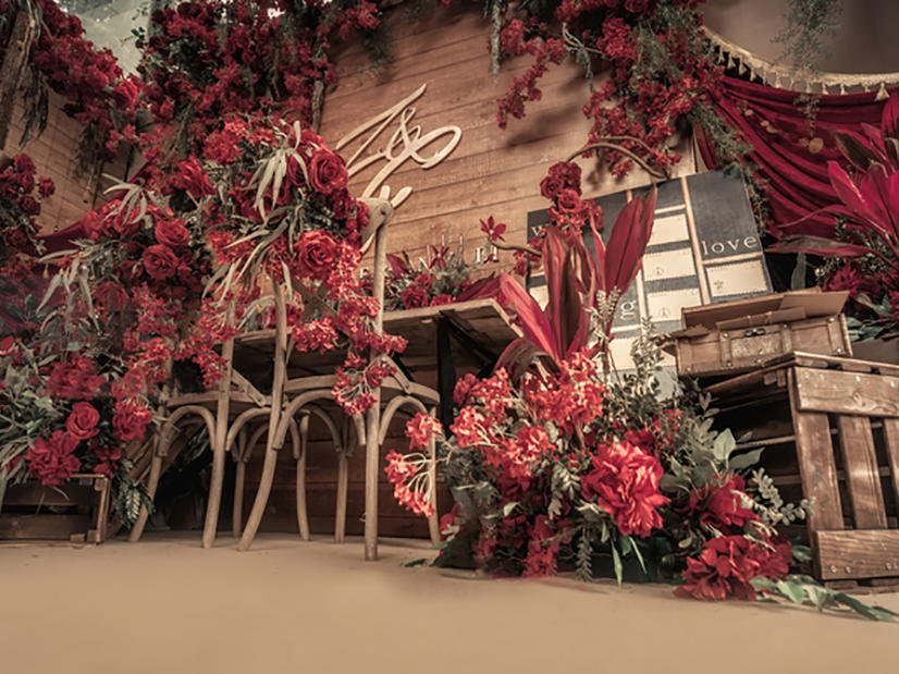 【肆界婚礼】红色调复古风