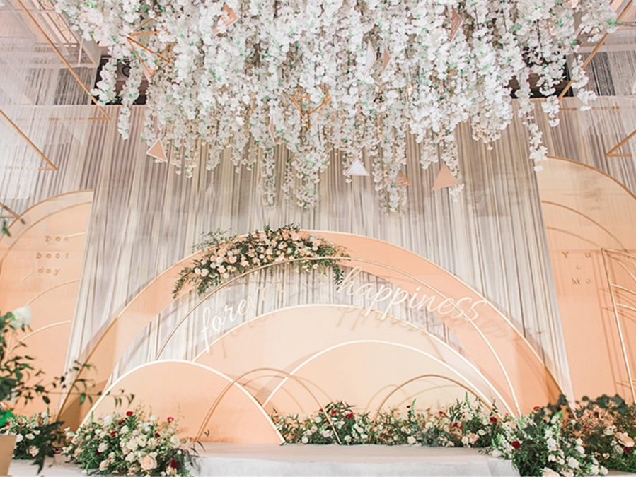 冬日里的温暖 超火爆婚礼 暖香槟