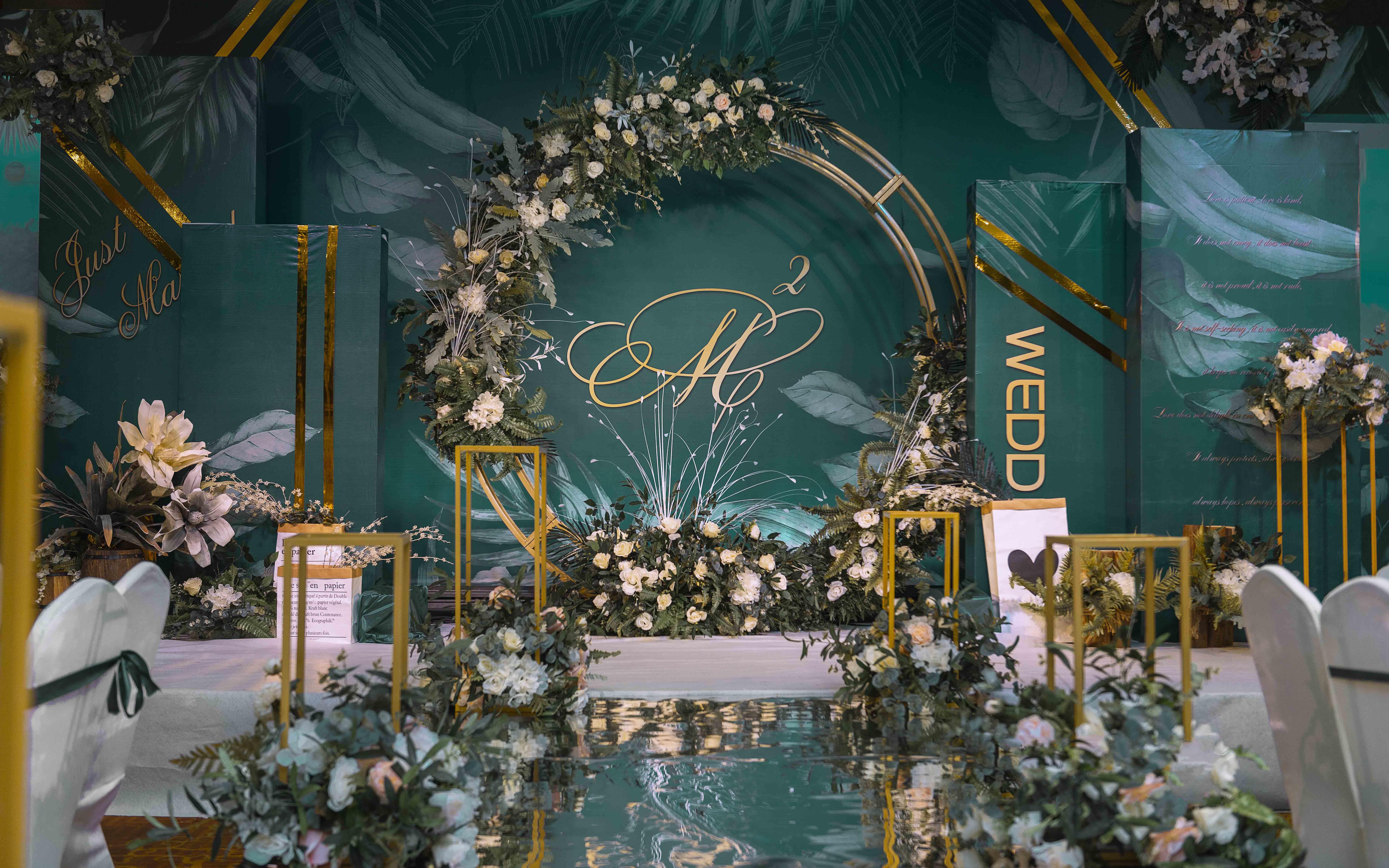 【晶莹婚礼】墨绿色复古婚礼