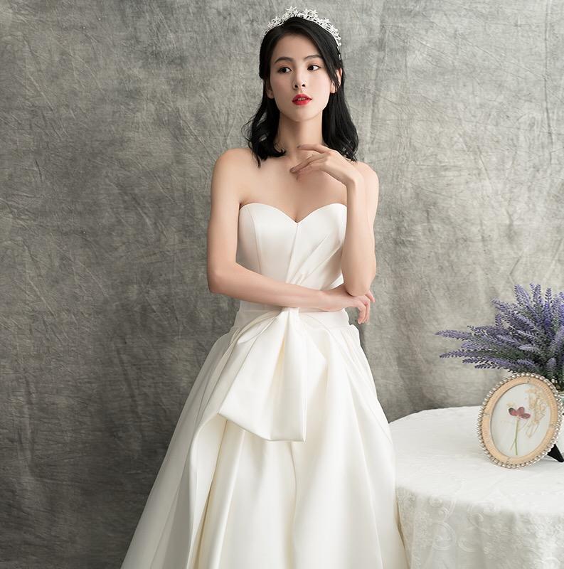 【婳琋】试营业缎面主婚纱＋镶钻秀禾＋礼服＋伴娘服