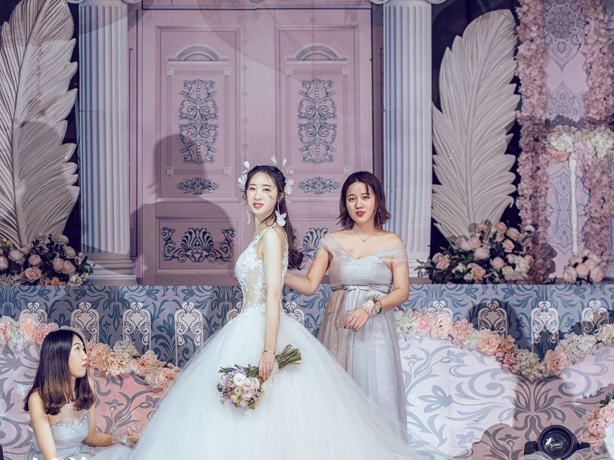 唯美婚礼 粉色城堡飞马系列主题婚礼