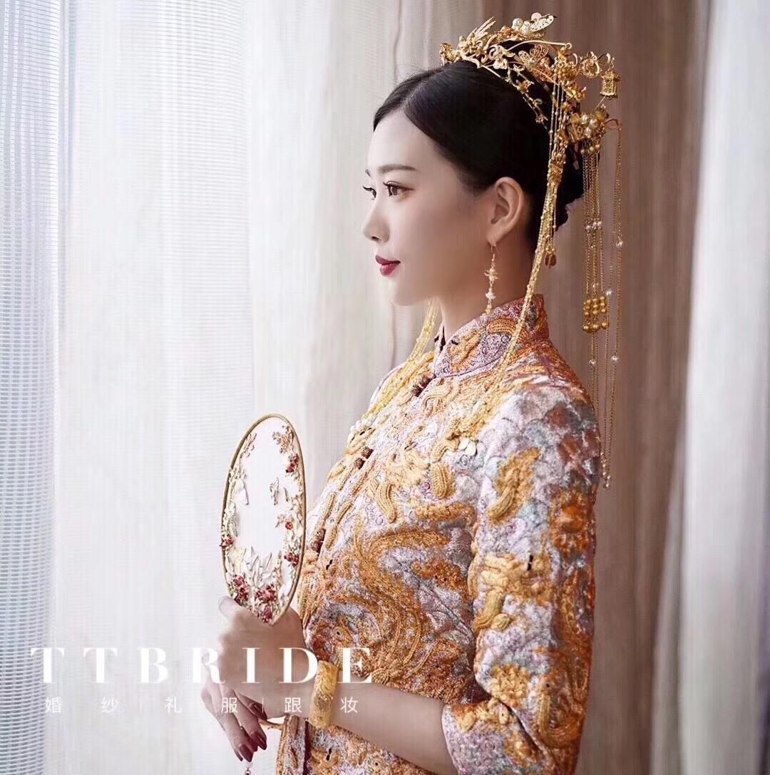 TTBRIDE莆田定制婚纱纯手工缝制敬酒服出阁服