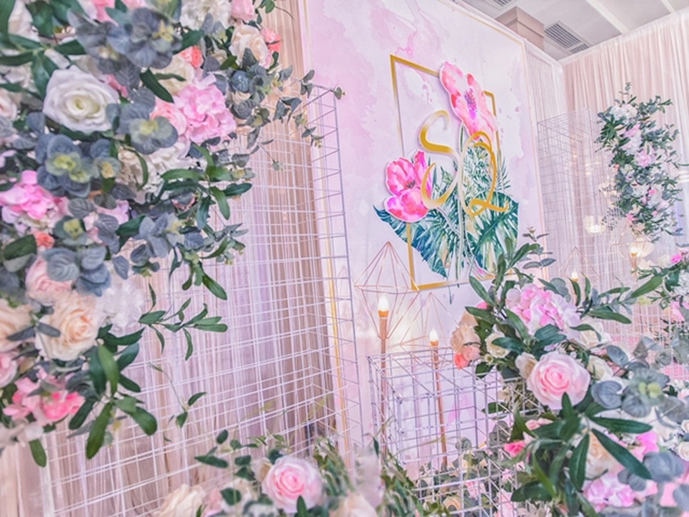 《铁汉柔情》粉色森系婚礼