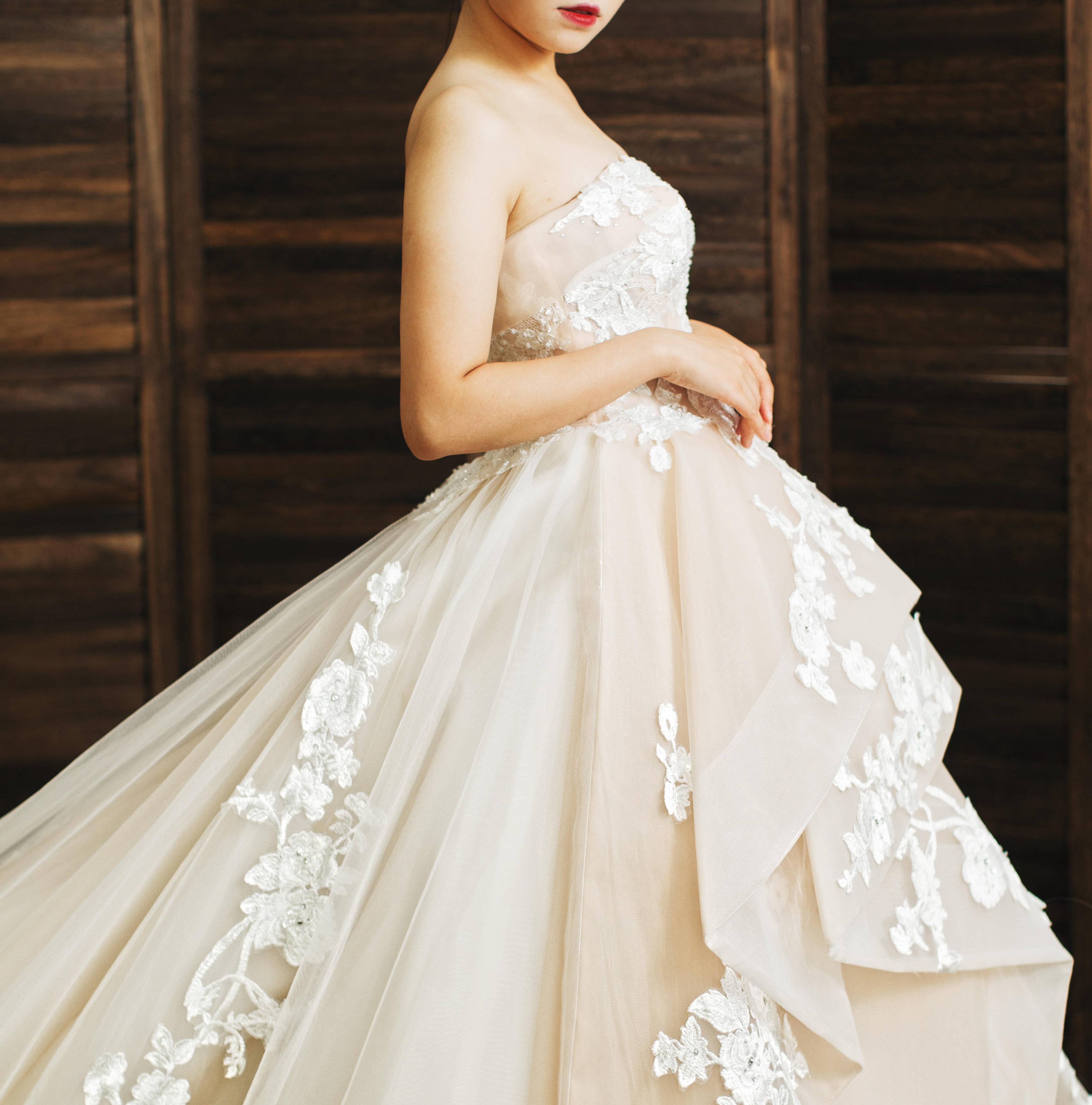 【超值】经典标配婚纱礼服三件套