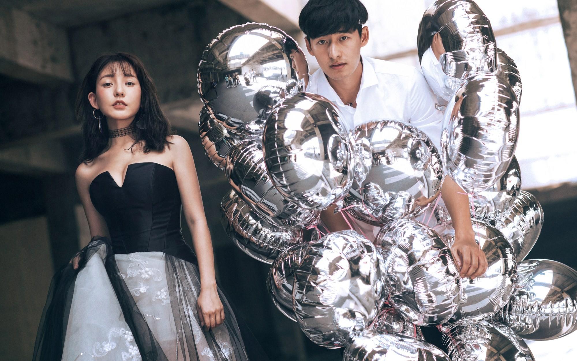 唯美韓式系列婚紗照 世界花卉大觀園外景