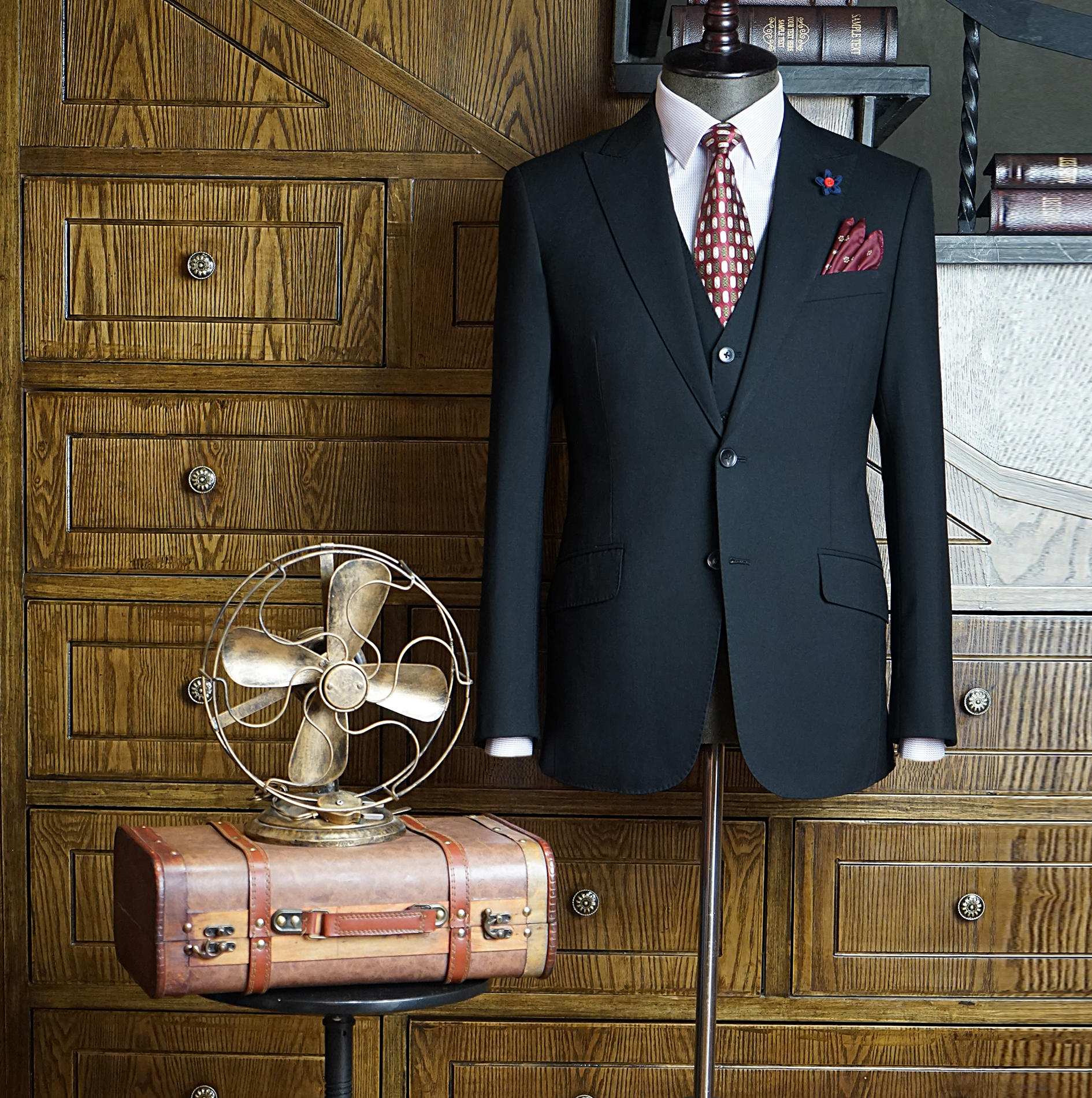 【深岚样衣】黑色神秘格调绅士套装西服