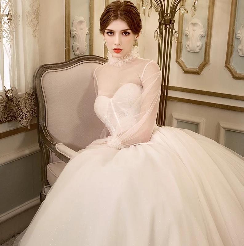 网红同款满天星轻婚纱仪式纱1套