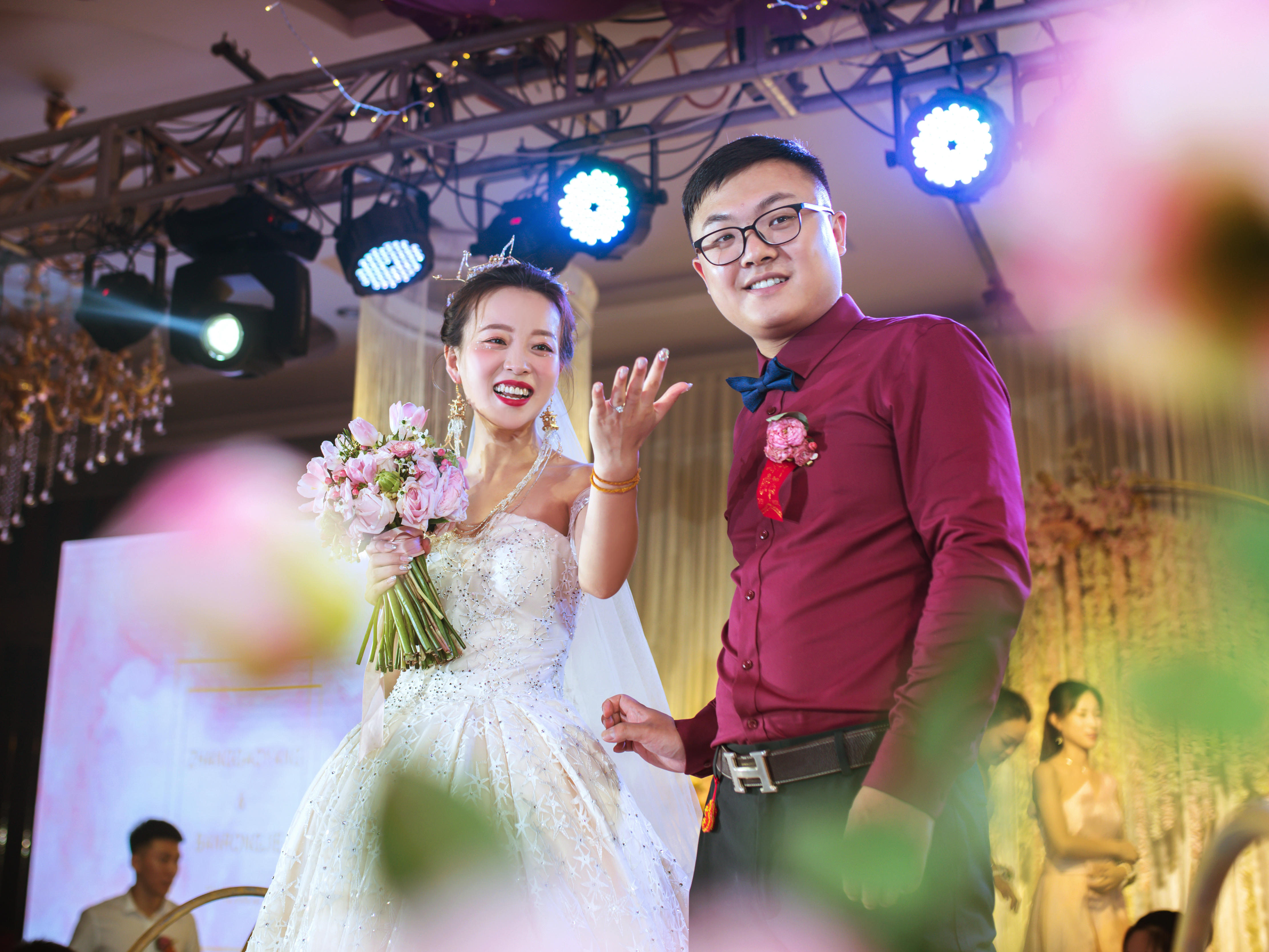 超值简约清新小型ins风婚礼 花艺效果满分
