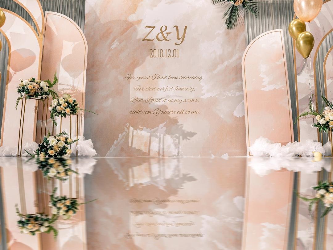 千寻婚礼——《情·悦》香槟色眀场 含四大金刚