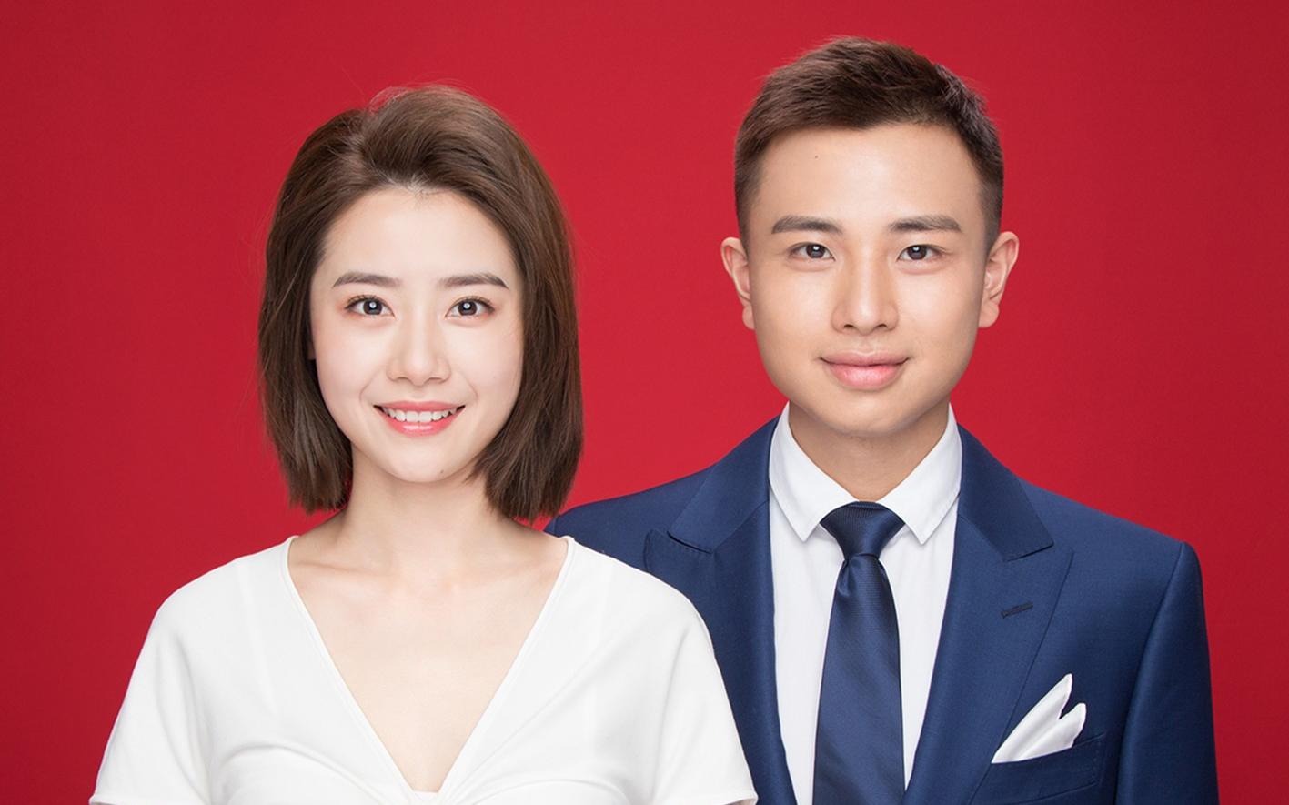 天真蓝 结婚登记照 民政局可用