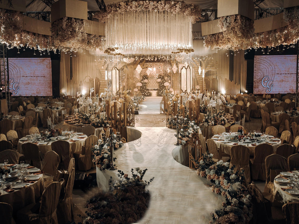 【双总监机位】金色盖茨比风高端奢华欧式定制婚礼