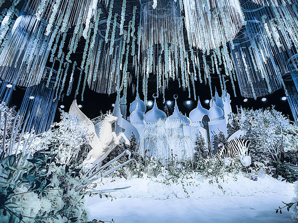 中大型酒店 森系城堡婚礼 赠龙门架 喷泉