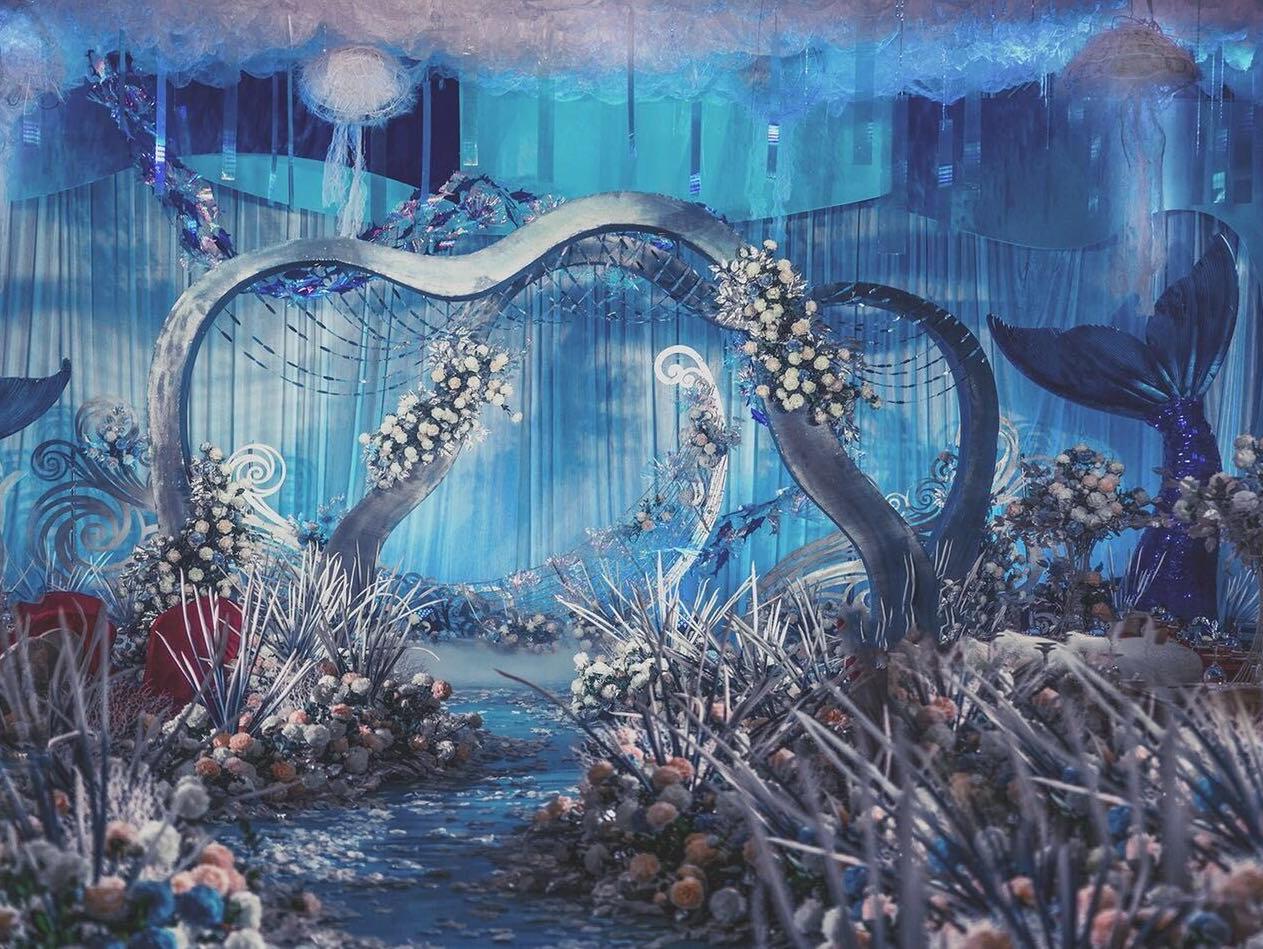 海洋主题婚礼 《蓝尾鲸相爱》