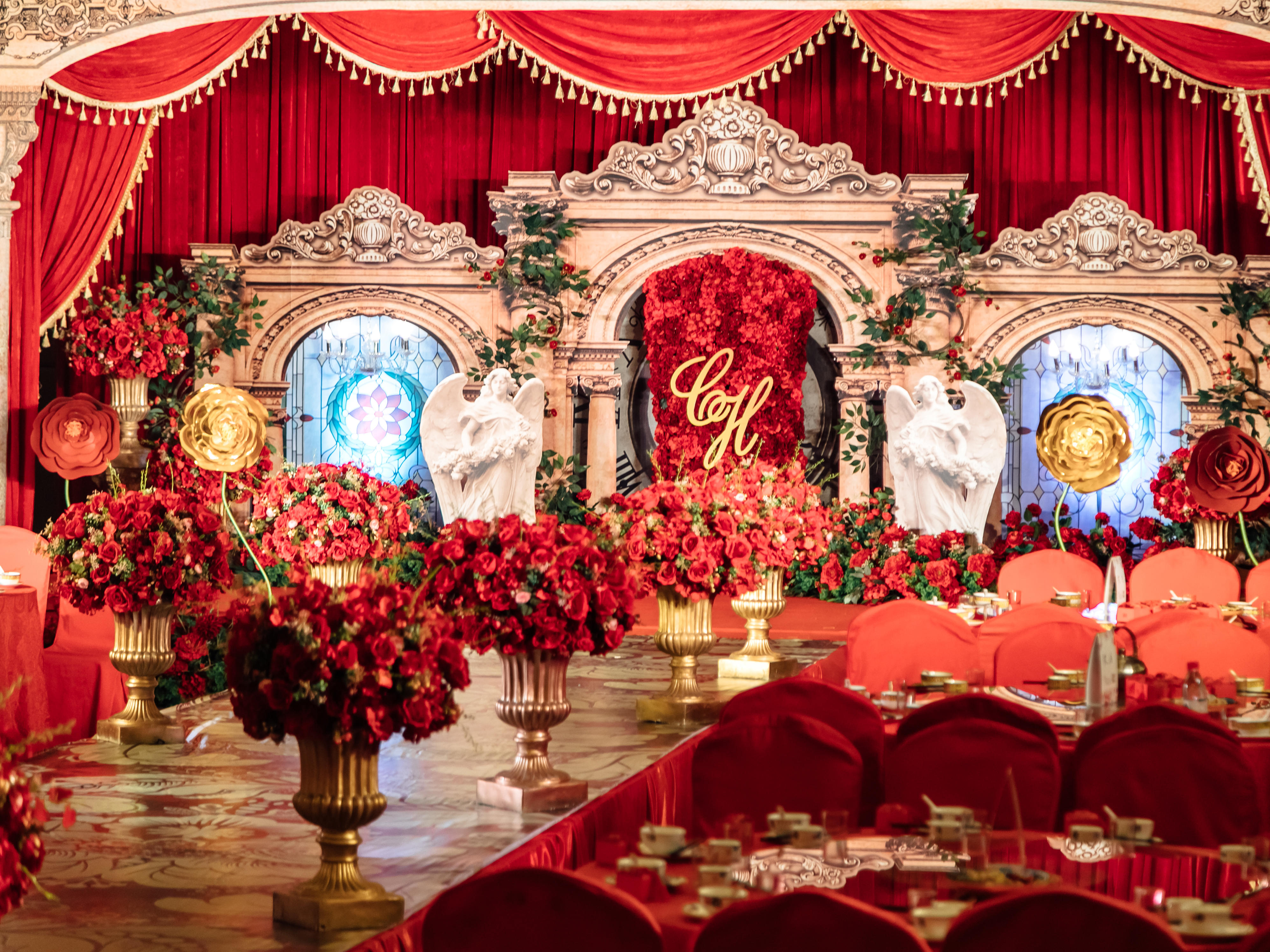 【红金复古欧式】好运来红金绚丽的闪耀光芒