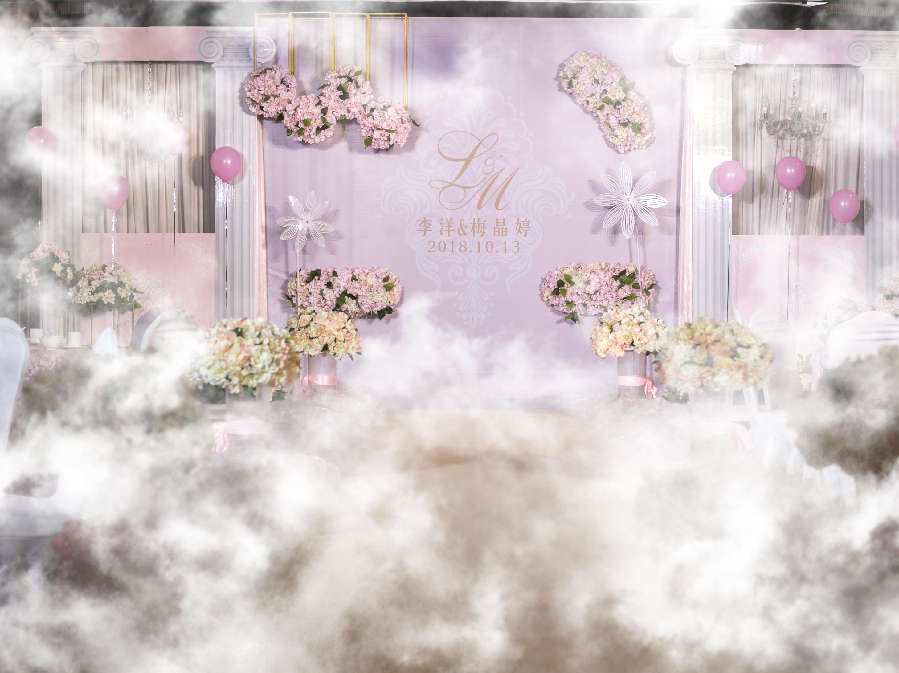 150-200人中型小清新粉色系列   人员全包