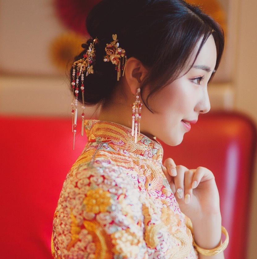 SHINING中式裙褂—褂后