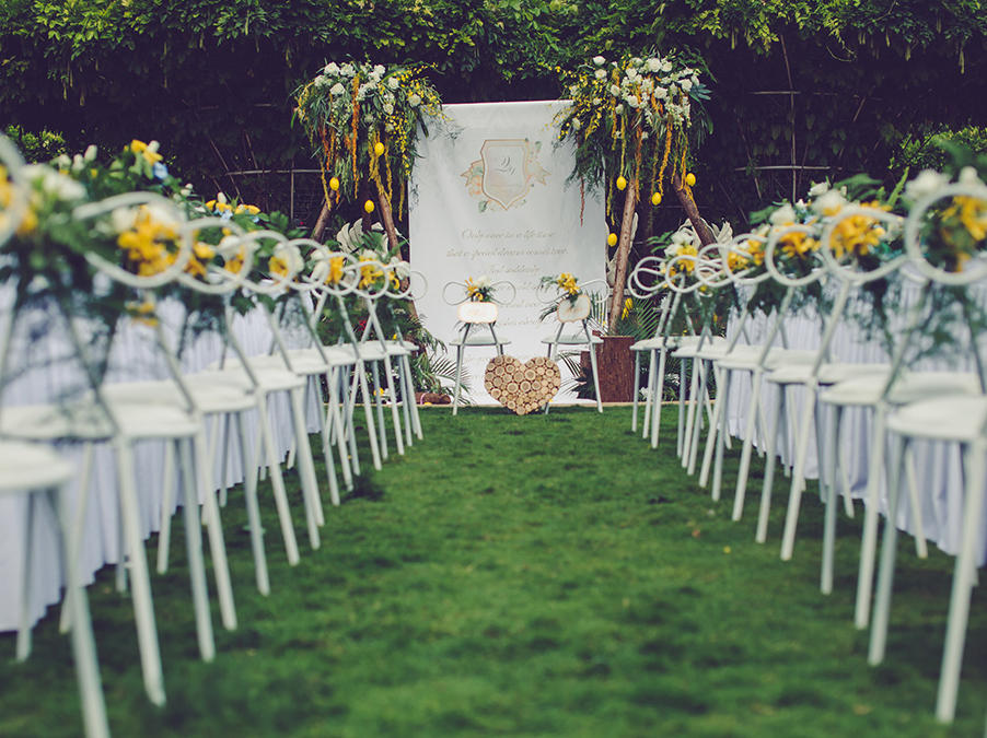 和韵 · 小清新婚礼 柠檬主题户外婚礼