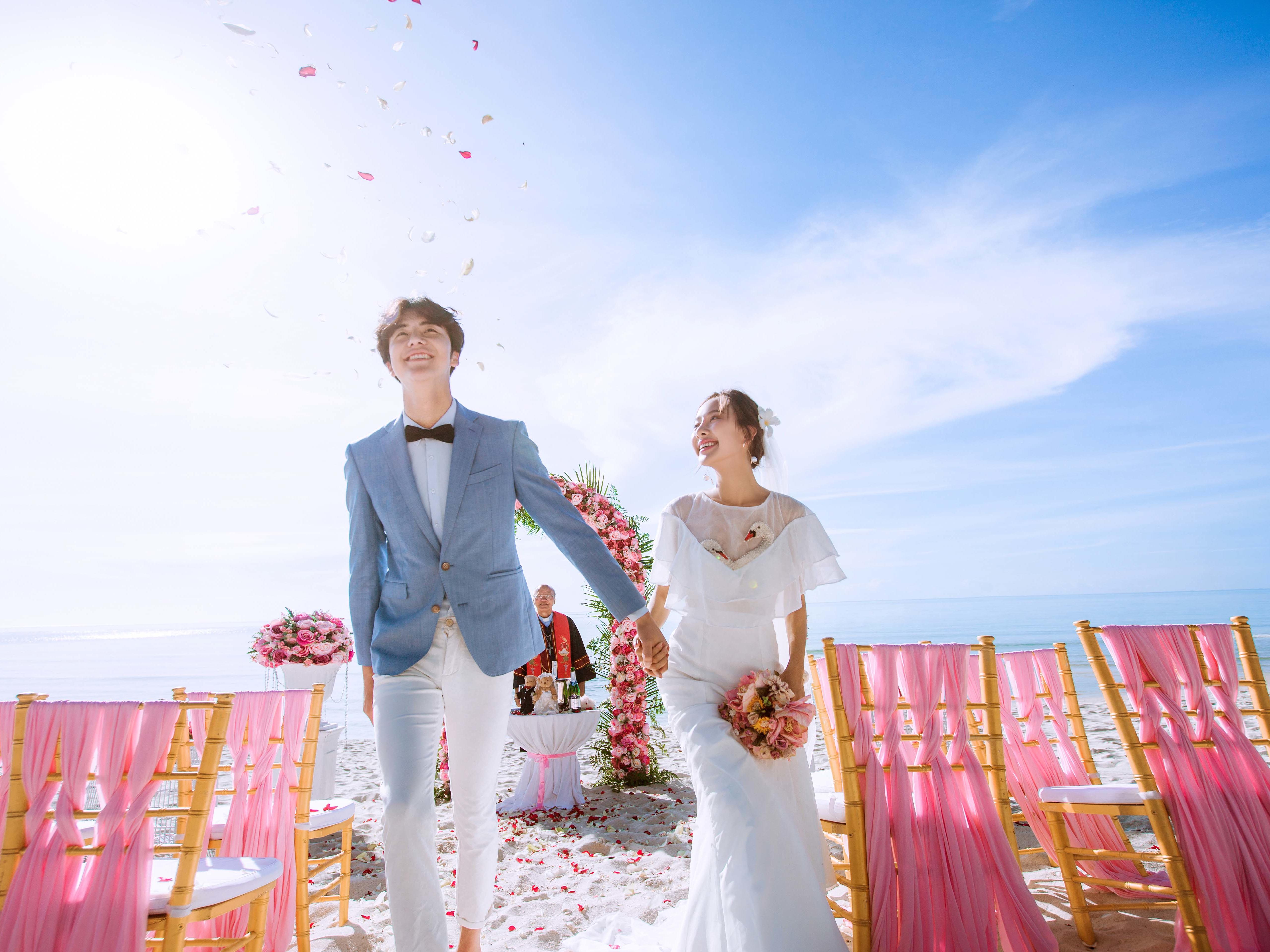 海外婚礼泰国普吉岛苏梅岛浪漫沙滩微婚礼