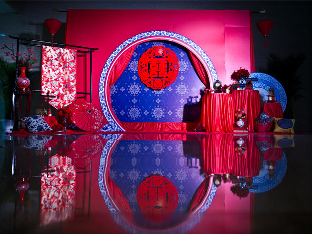 新中式古典 红色精巧设计