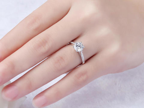 【PRINCESS】50分钻石戒指18K