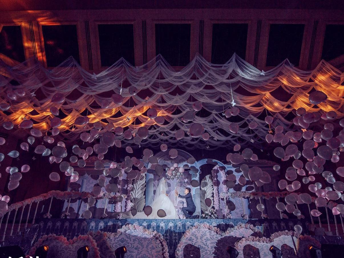 唯美婚礼 粉色城堡飞马系列主题婚礼