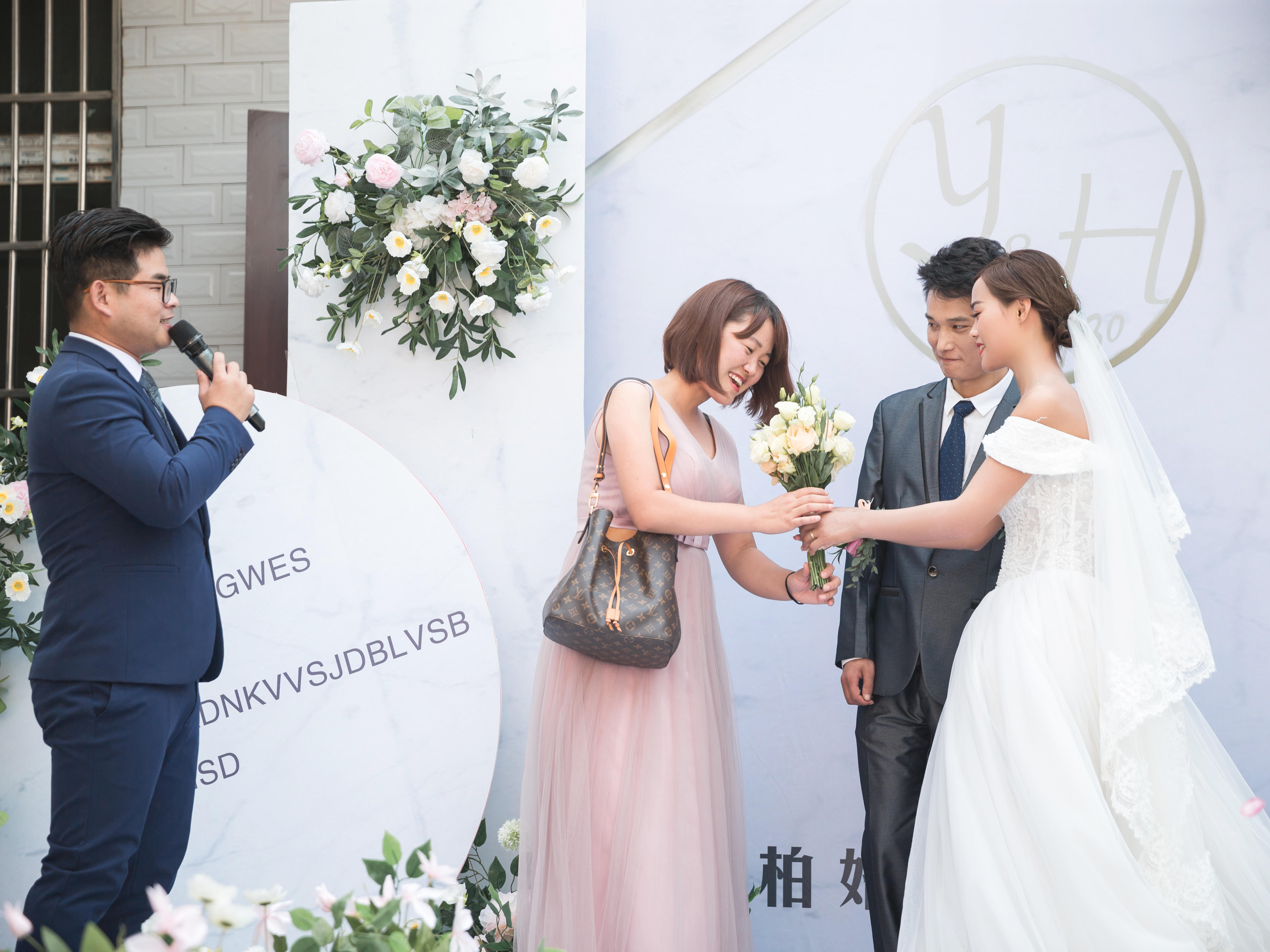 户外庭院婚礼《告白》白色简约