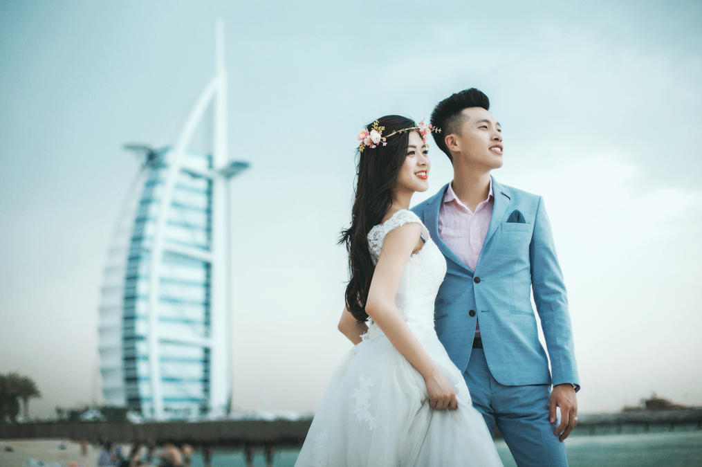 迪拜蜜月旅拍套 签证+机票+酒店+旅拍+微电影