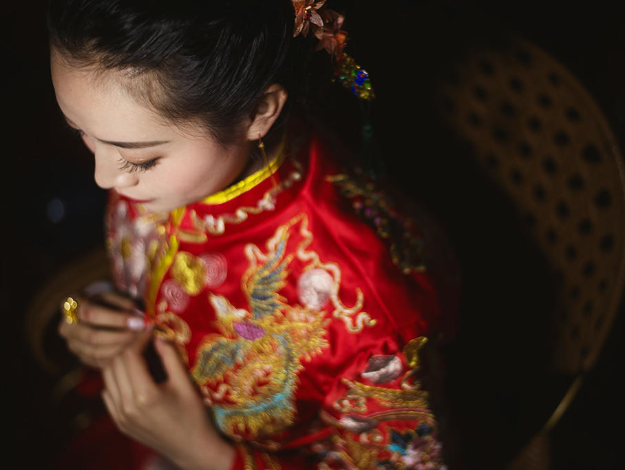 花开嫁日|栀子套餐婚纱敬酒秀禾+接亲妆半程婚礼妆