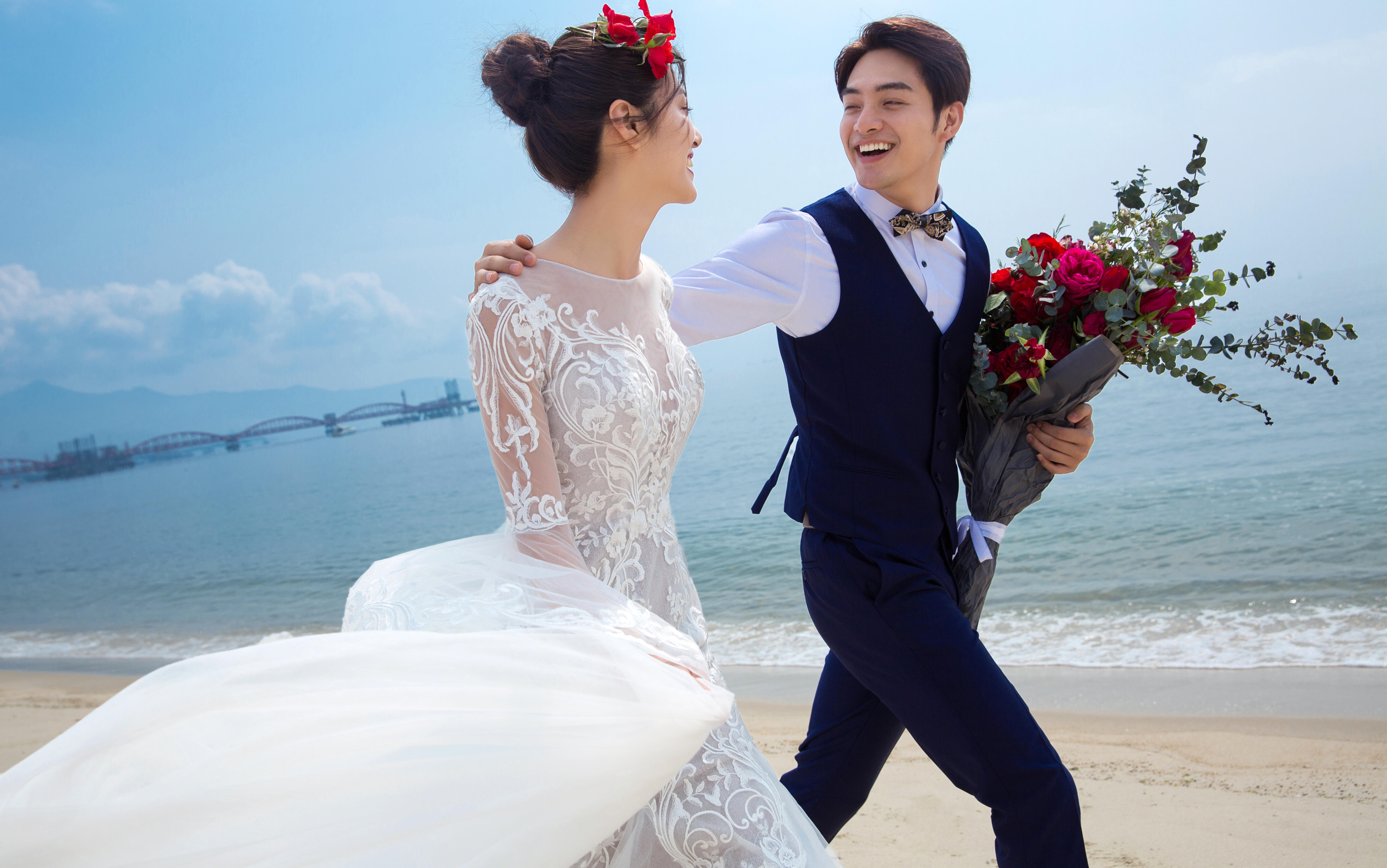 浪漫海景 游艇/马车/教堂/大海等 全场十服十造