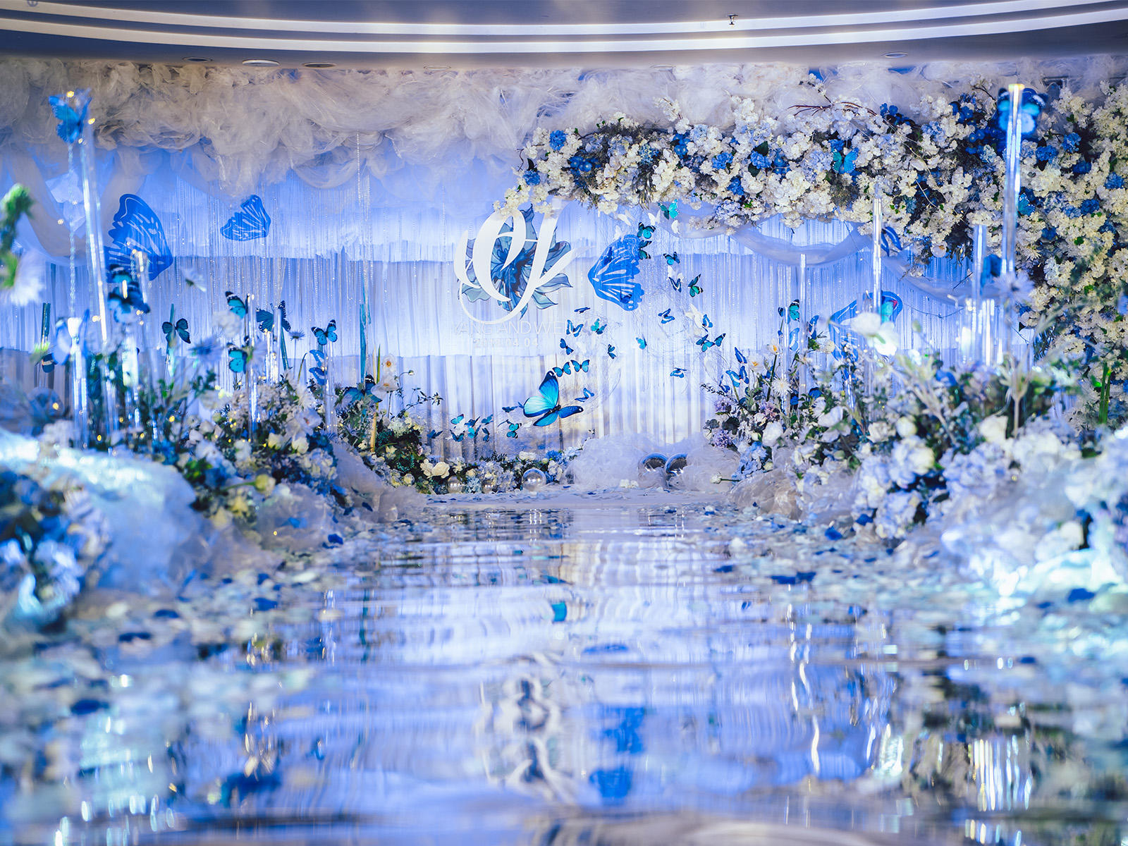 【花堂喜事】—夢幻藍色蝴蝶主題婚禮