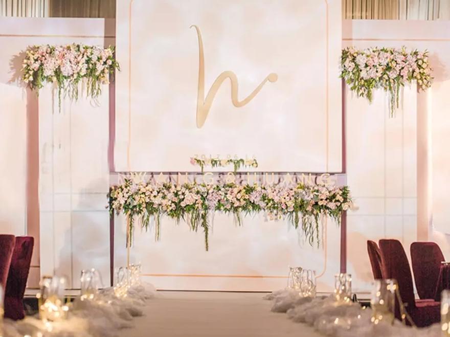 【红影婚礼】心动韩式裸粉色简约主题婚礼