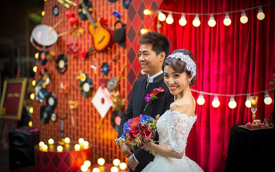 百老汇复古 音乐主题婚礼