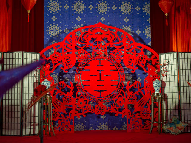 新中式古典 红色精巧设计