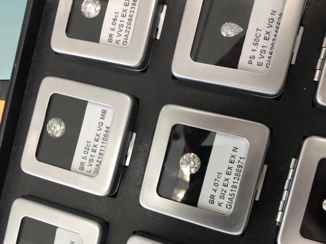 1克拉GIA裸钻（G/VS1/3EX/N）无奶