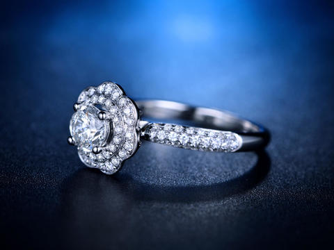 【摩天轮】系列 白18K金钻石女士戒指